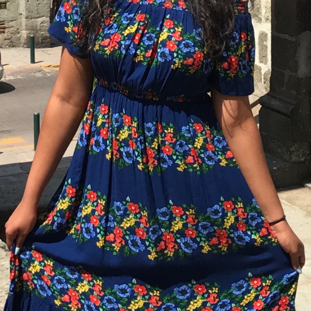 Colorful festival dress.